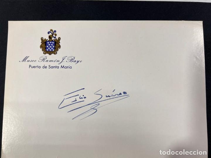 Manuscrits anciens: TARJETA FIRMADA POR EL DERMAT&Oacute;LOGO EMILIO SUAREZ MARTIN