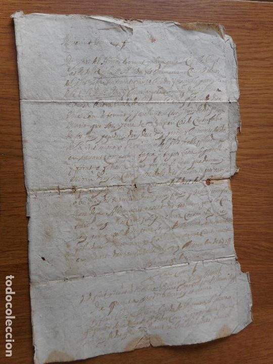 Alte Manuskripte: ANTIGUO MANUSCRITO CATALAN.BERNAT FABREGA BATLLE.VILLA SANTPEDOR.SAMPEDOR BARCELONA 1728