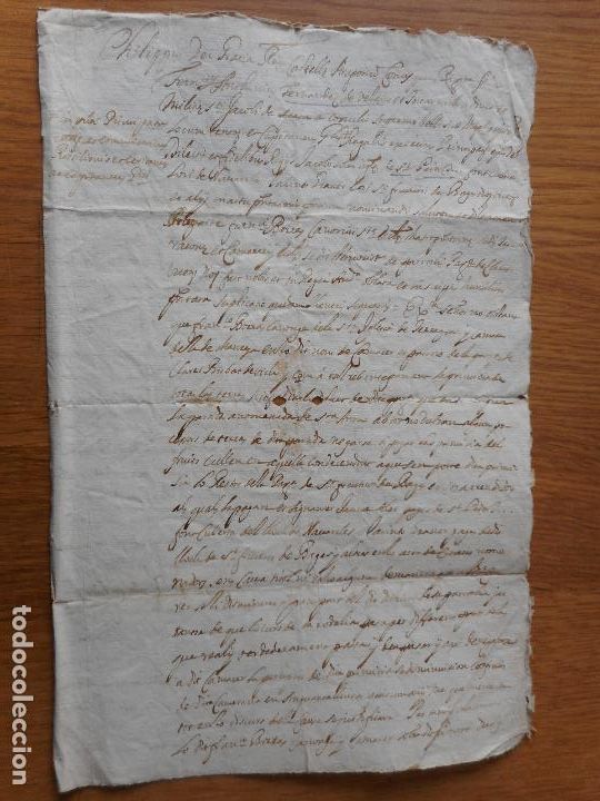 Alte Manuskripte: ANTIGUO MANUSCRITO CATALAN. VILLA DE SANTPEDOR.SAMPEDOR BARCELONA 1705?