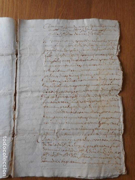 Alte Manuskripte: ANTIGUO MANUSCRITO CATALAN.FAMILIA ESCAYOLA.VILLA DE SANTPEDOR.SAMPEDOR BARCELONA 1680