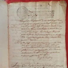 Manuscritos antiguos: VALENCIA MANUSCRITO AÑO 1745 CLÁUSULAS TESTAMENTARIAS - FISCALES 4ºS. Lote 336301033