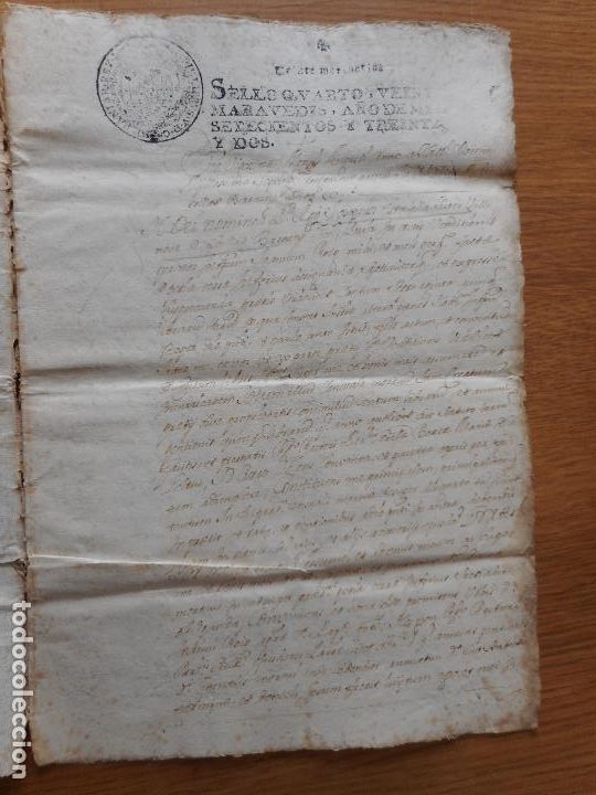 Alte Manuskripte: ANTIGUO MANUSCRITO CATALAN.JOSEPH CITALELLA.VILANOVA CUBELLAS BARCELONA 1732