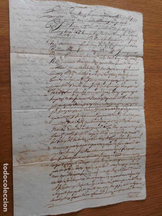 Alte Manuskripte: ANTIGUO MANUSCRITO CATALAN FRANCESC SUNYER-FRANCISCO BORRAS.VILLA DE RIUDOMS TARRAGONA S.XVII