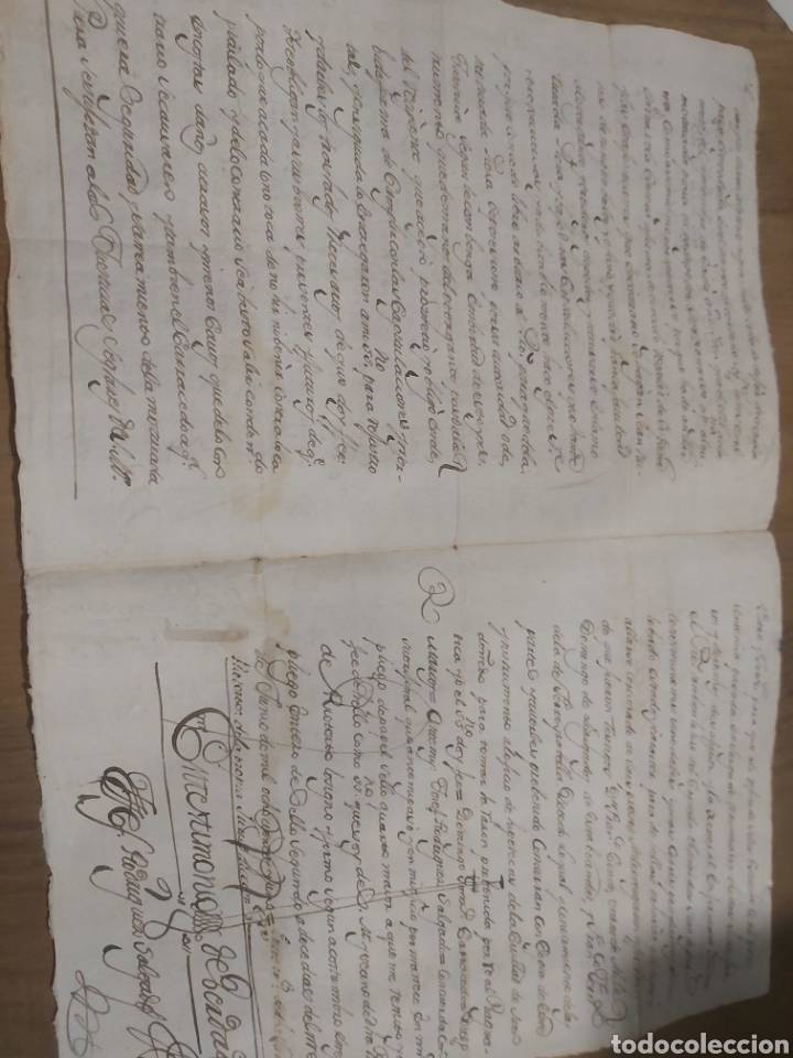 Manuscritos antiguos: 1891 Carolus IV sello segundo documentos maravedis - Foto 2