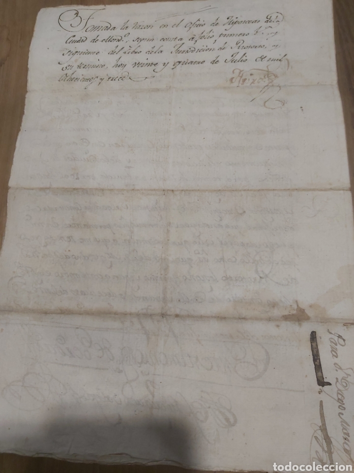 Manuscritos antiguos: 1891 Carolus IV sello segundo documentos maravedis - Foto 3