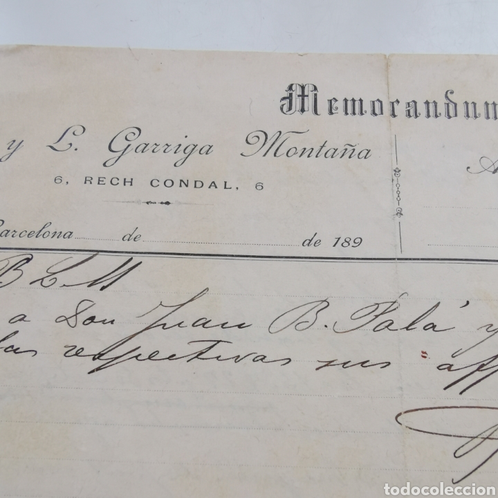 Manuscritos antiguos: Documento 1896, Compra manzana eixample N&ordm;52, para construcci&oacute;n Instituto de 2&ordf; ense&ntilde;anza, J. Font - Foto 2