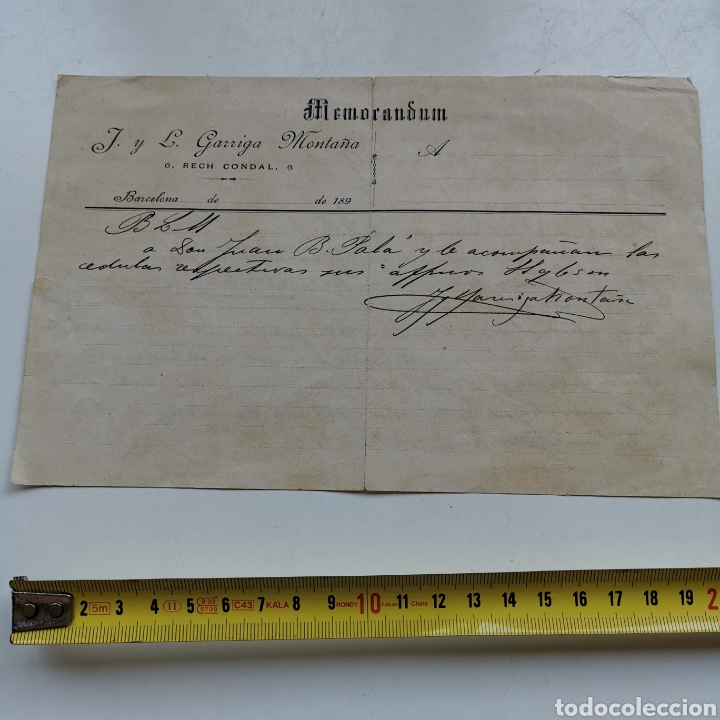 Manuscritos antiguos: Documento 1896, Compra manzana eixample N&ordm;52, para construcci&oacute;n Instituto de 2&ordf; ense&ntilde;anza, J. Font - Foto 1