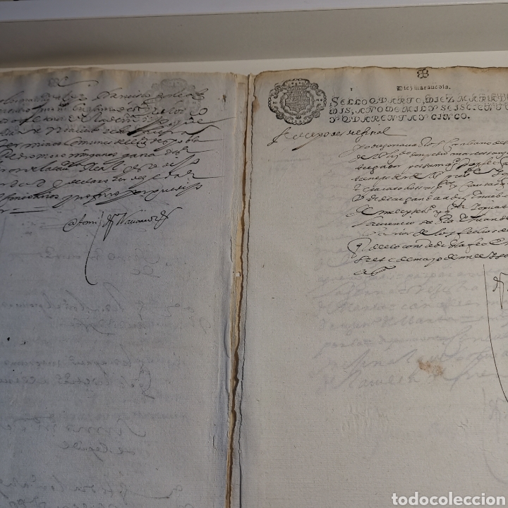 Manuscritos antiguos: Documento de 1645 de 24 pagsinas 14 caras escritas, - Foto 17