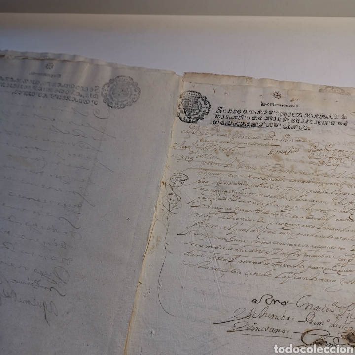 Manuscritos antiguos: Documento de 1645 de 24 pagsinas 14 caras escritas, - Foto 22