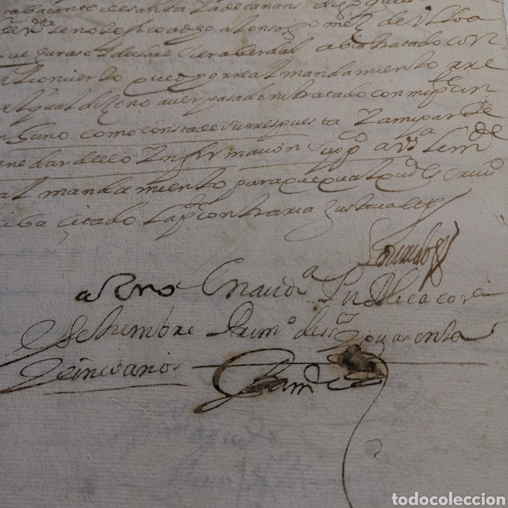 Manuscritos antiguos: Documento de 1645 de 24 pagsinas 14 caras escritas, - Foto 23