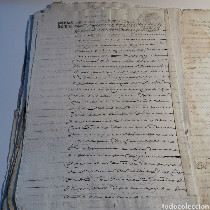 Manuscritos antiguos: Documento de 1645 de 24 pagsinas 14 caras escritas, - Foto 26
