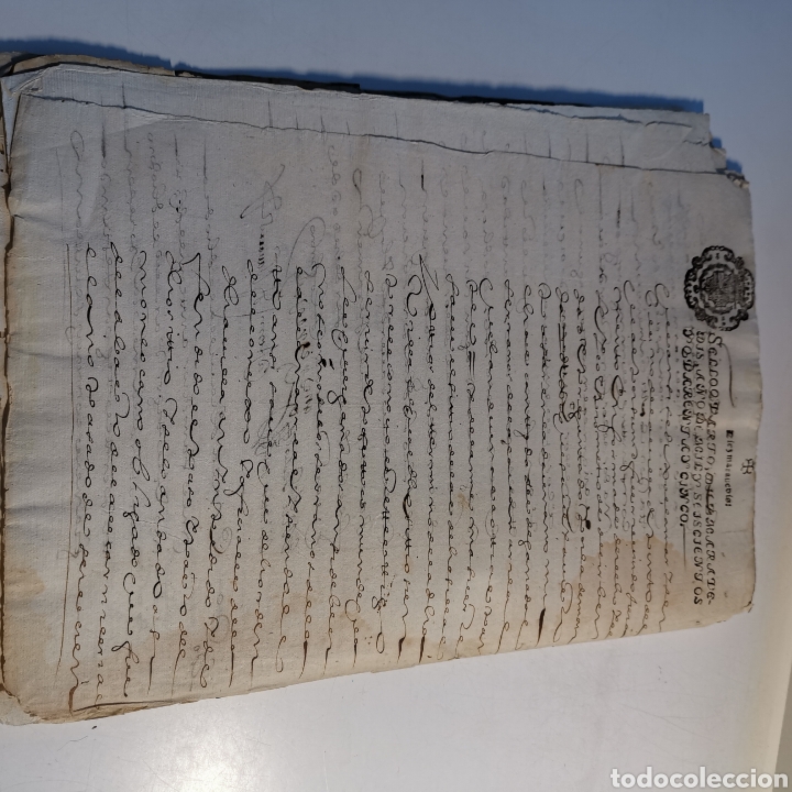 Manuscritos antiguos: Documento de 1645 de 24 pagsinas 14 caras escritas, - Foto 28