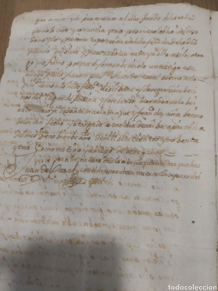 Manuscritos antiguos: Mondo&ntilde;edo Lugo documento manuscrito 1793 - Foto 2