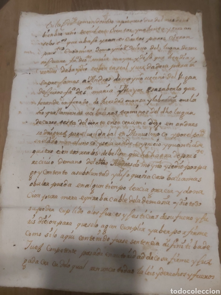 Manuscritos antiguos: Mondo&ntilde;edo Lugo documento manuscrito 1793 - Foto 1