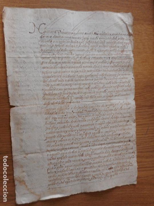 Manuscrits anciens: ANTIGUO MANUSCRITO CATALAN.MIGUEL ROGER APOTHECARY.VILLA DE PALAMOS GERONA SIGLO XVII