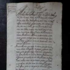 Manuscritos antiguos: VILLAFRANCA NAVARRA MANUSCRITO AÑO 1705 PLEITO POR EMBARGO DE BIENES 23 PÁGS. Lote 341320988
