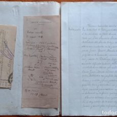 Manuscritos antiguos: VILALLONGA (TARRAGONA). MANUSCRITOS DE 1902-1915. ABOGADO JOSEPH DE MORAGAS (VALLS). Lote 341623523