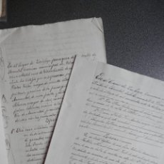 Manuscritos antiguos: CORUÑA 2 MANUSCRITOS AÑOS 1900-03 SAN MARTÍN DE ARMENTAL ARRIENDO DEL LUGAR DE FONTE. Lote 341742433