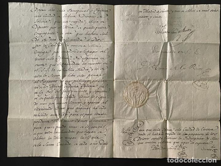Manuscritos antiguos: DOCUMENTO - MANUSCRITO - RELIGIOSO 1805 - Foto 3