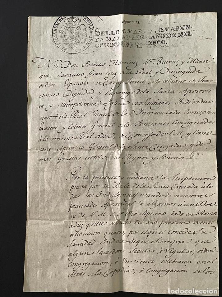 Manuscritos antiguos: DOCUMENTO - MANUSCRITO - RELIGIOSO 1805 - Foto 1