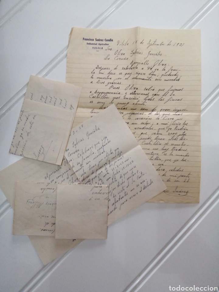 Cartas manuscritas La Coru&ntilde;a