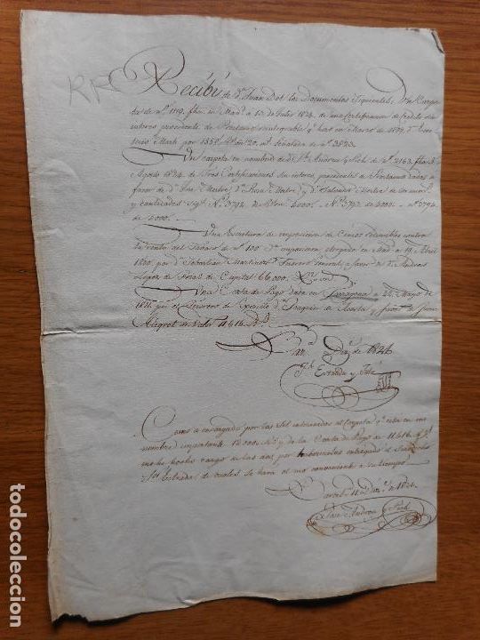 Manuscrits anciens: ANTIGUO MANUSCRITO ESTRADA Y JUL&Eacute;-JOSE ANDREU PICH BARCELONA 1826