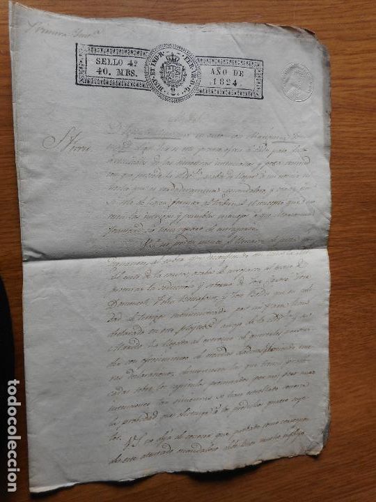 Ancient Manuscripts: ANTIGUO MANUSCRITO IGNACIO MASSANET BARCELONA 1824