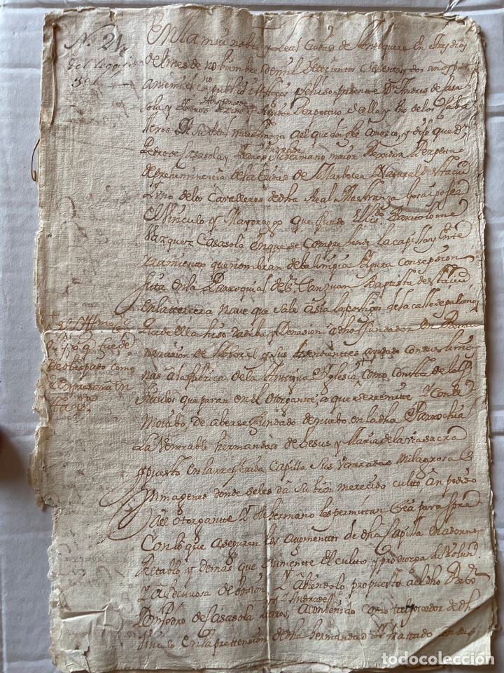 Manuscritos antiguos: ANTEQUERA, Andres de Casasola. Venta - Foto 1