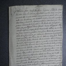 Manuscritos antiguos: OLBES ZARAGOZA MANUSCRITO AÑO 1631 TESTAMENTO. Lote 343229858