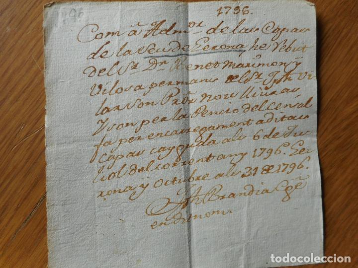 Ancient Manuscripts: ANTIGUO MANUSCRITO CATALAN BENET MARIMON VILOSA GERONA 1796