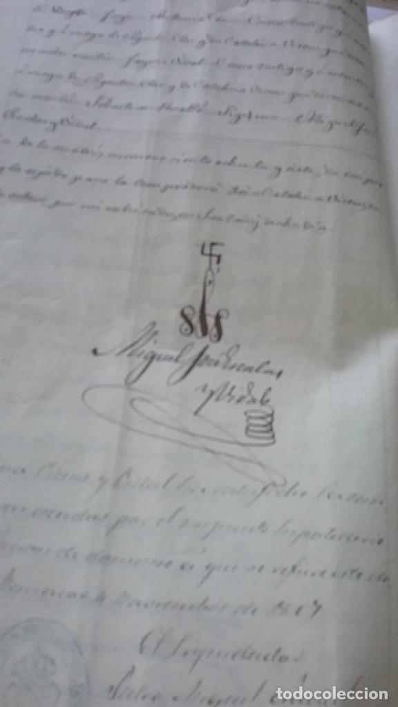 Manuscritos antiguos: Manuscrito. Escritura compraventa 10 oct 1877(663) - Foto 2