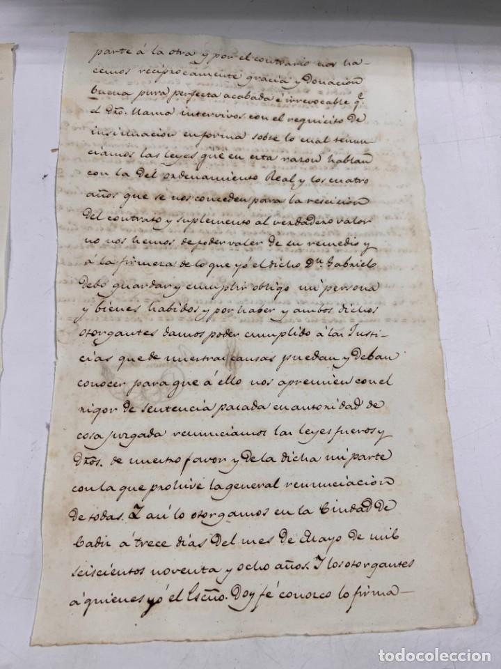 Manuscritos antiguos: C&Aacute;DIZ, 1845. PODER GENERAL. 1 SELLO. VER/LEER - Foto 4