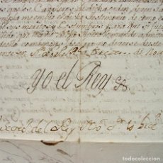 Manuscritos antiguos: 1737-TITULO HABITO CABALLERO ORDEN CALATRAVA-MARTOS-FIRMA REY FELIPE V-YSASI-PRADO-PACHECO-VENTURA