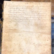 Manuscritos antiguos: EJECUTORIA DE LA REAL CHANCILLERIA DE VALLADOLID LIBRADA A FAVOR DE GONZALO ORTIZ DE ZUÑIGA 1497. Lote 348360428