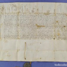 Manuscritos antiguos: AÑO 1634. BULLA DEL PAPA URBA VIII, REDITOS DE LAS IGLESIAS DE SANTA MARÍA Y FELICIA DE GALLITÁ.. Lote 348754482