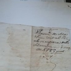 Manuscritos antigos: MANUSCRITO.PROMESA POR MATRIMONIO. MAYO 1785(668-3). Lote 350324794