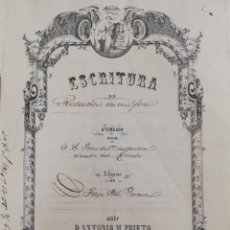 Manuscritos antiguos: ZAMORA 1865, REDENCIÓN DE UN FORO OTORGADO POR EL JUEZ DE 1º INSTANCIA DE ZAMORA.. Lote 351910919