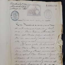 Manuscritos antiguos: MADRID 1883, EXTENSA ESCRITURA DE TESTAMENTO DE BRIGADIER DEL EJÉRCITO.. Lote 353019789
