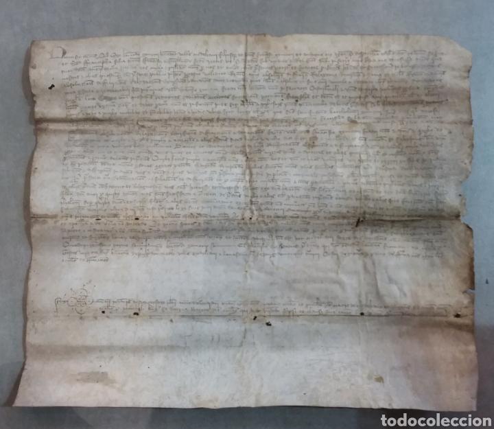 Alte Manuskripte: Pergamino . Caldes de Montbui.A&ntilde;o1404.