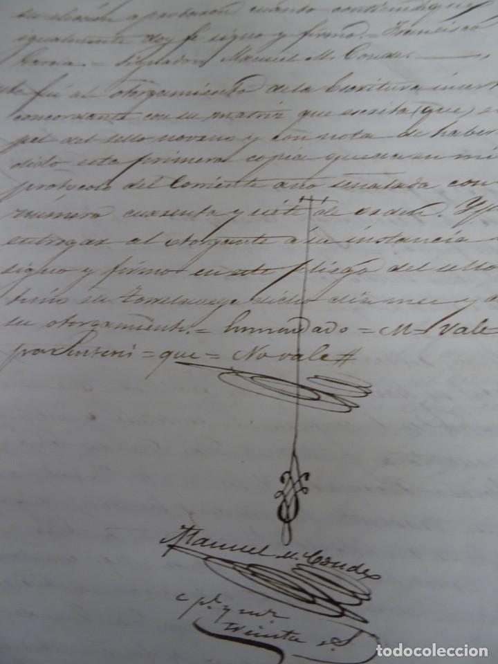 Manuscritos antiguos: Cantabria, Torrelavega, sustituci&oacute;n de poder 1866, 4 pags - Foto 2
