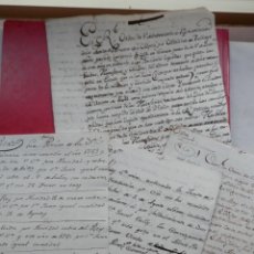 Manuscritos antiguos: 5 MANUSCRITOS CON ÓRDENES DEL REY Y PETICIONES 1777-88 CONCESIONES SALARIOS, PENSIONES MILITARES. Lote 357228030