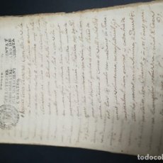 Manuscritos antiguos: ESCRITURA JURA SOBRE TIERRAS. GRANOLLERS 1784. 10 PÁGINAS