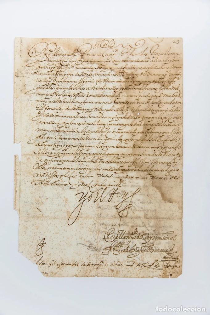 Manuscritos antiguos: FELIPE III - MANUSCRITO DE CARACTER MILITAR - - Foto 1