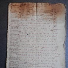 Manuscritos antiguos: OSUNA SEVILLA MANUSCRITO AÑO 1634 BONITA LETRA RECONOCIMIENTO PROPIEDADES. Lote 360174975