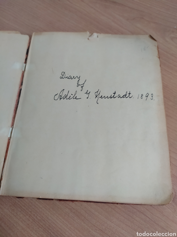 Manuscritos antigos: Diario de Ad&eacute;le Henstadt 1893 - viaje a Alemania - postales, fotograf&iacute;as, entradas, mapas, concierto