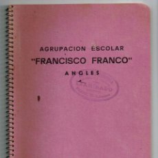Manuscritos antiguos: 1974 4 LIBRETAS COMERCIO 2 TENEDURÍA, 1 CÁLCULO, 1 FRANCÉS - AGRUP. ESCOLAR FRANCISCO FRANCO, ANGLÈS. Lote 361552935