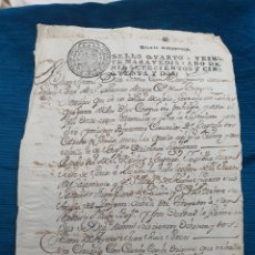 Manoscritti antichi: BURGOS 1752 CERTIFICADO DE NACIMIENTO. Lote 362869735