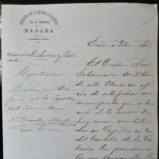 Manuscritos antiguos: 1896 GUERRA DE INDEPENDENCIA DE CUBA * EJECUCIÓN DE DOS REVOLUCIONARIOS EN CABANA EN LA HABANA *. Lote 365790381