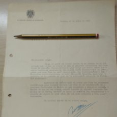 Manuscritos antiguos: CARTA CARLOS ROBLES PIQUER .DIRECTOR GENERAL DE INFORMACIÓN 1963. Lote 366703281