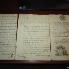Manuscritos antiguos: CERTIFICADO DE MATEMATICA1774-NO ADMISION DESTINO - 1776-LICENCIA EJERCITO 1776 GRANADA -MADRID. Lote 367899416